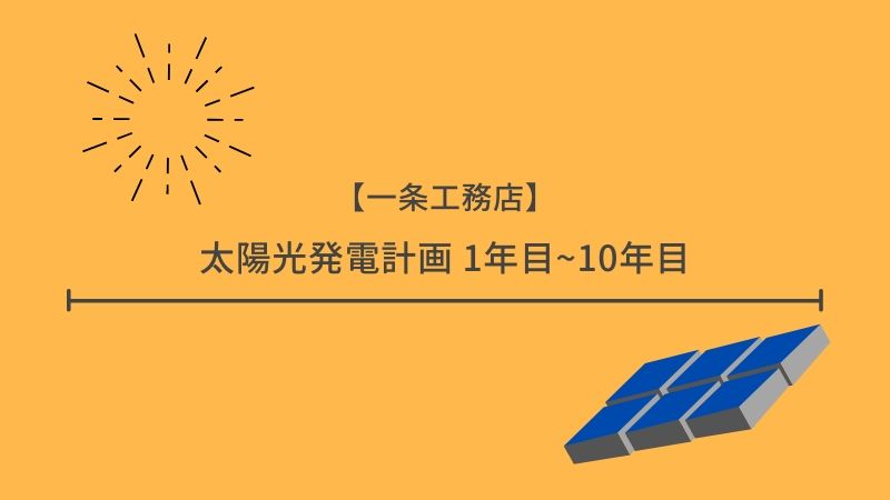 太陽光発電計画 1年目~10年目
