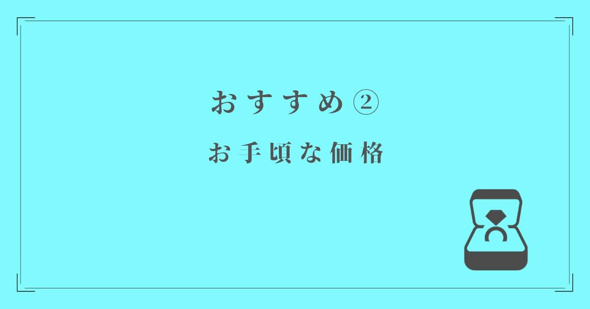 TANZOをおすすめする理由②お手頃な価格