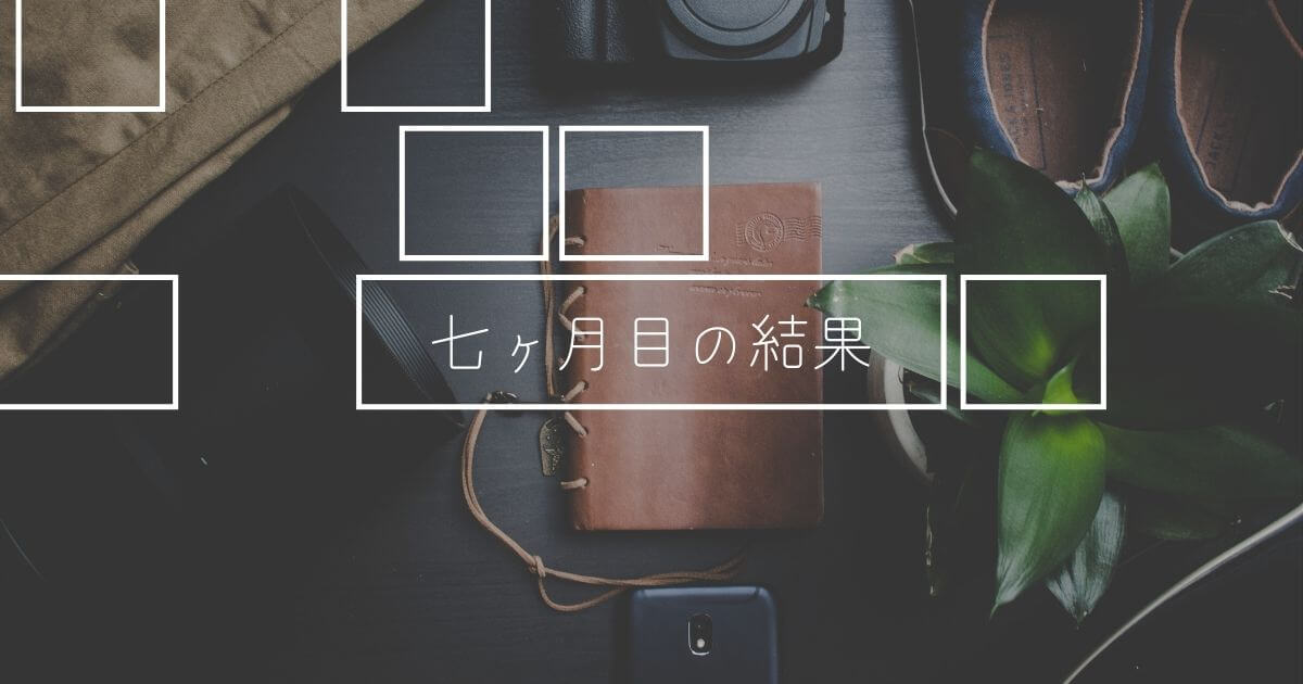 【Wordpress】雑記ブログ運営7ヶ月目の結果