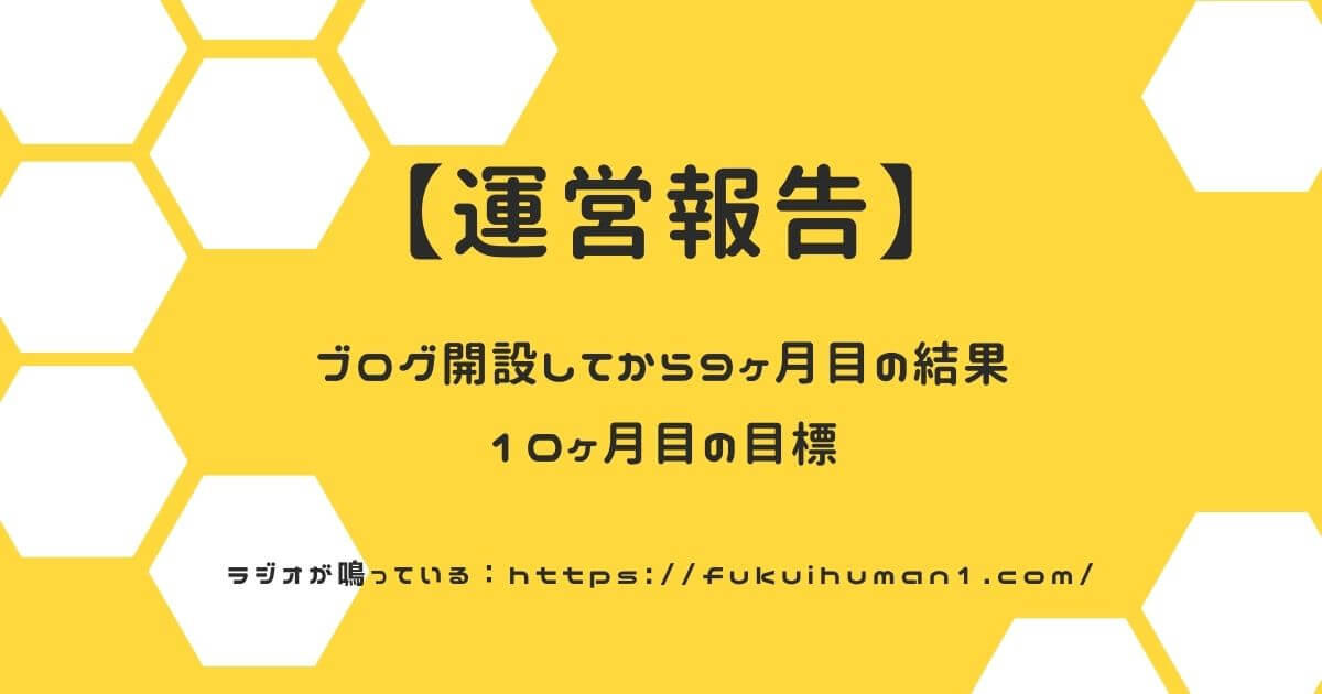 【1万PV目前!】雑記ブログを開設してから9ヶ月目の成果報告【Wordpress】