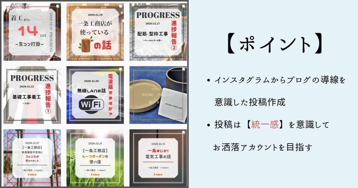インスタグラム投稿ポイント