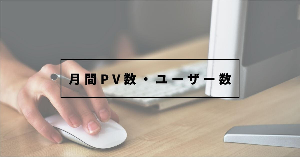 12ヶ月目の月間PV数・ユーザー数