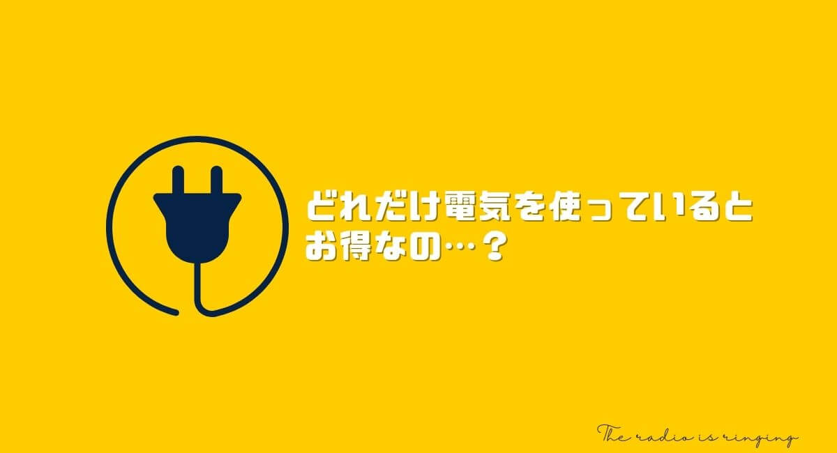 どれだけ電気を使っているとお得なの…?