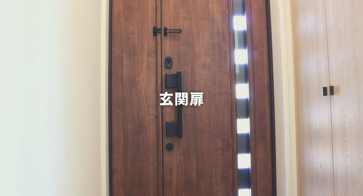 一条工務店住宅設備②玄関扉 プロノーバ スモークナット